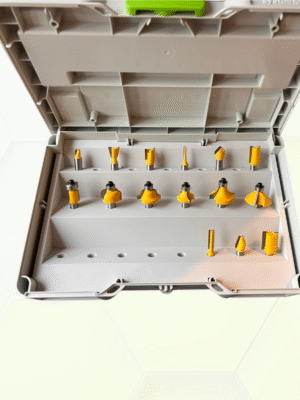 Basis freesset 15 delig In Festool SYS3 S76 koffer