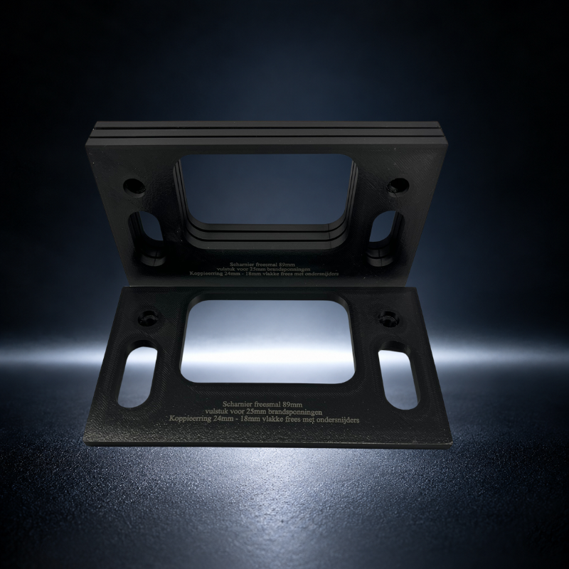 opzetmal 89mm branddeuren/ sponningen tbv special edition mallen zwart. - Afbeelding 3
